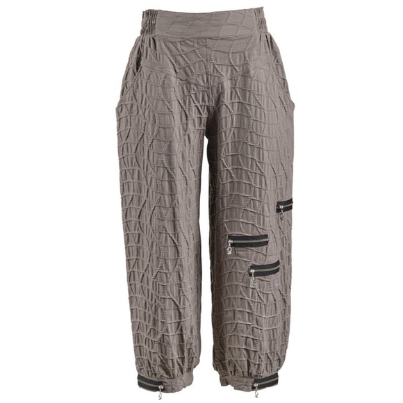 My Soul Danish Design Ultra high rise Bubble Wide Leg Pants Grey Sz M *R8 - Picture 1 of 3